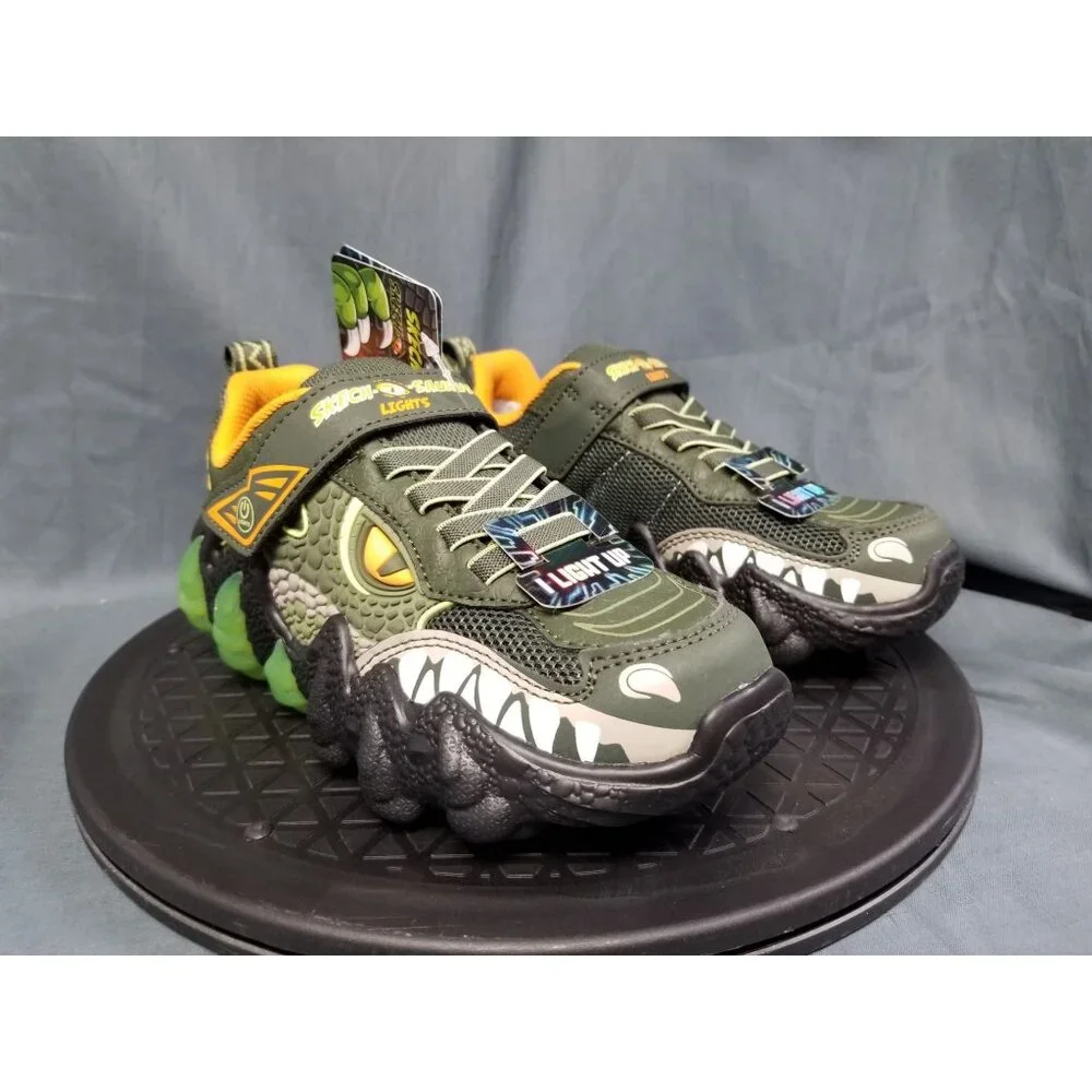 Skechers Skech-O-Saurus Light-Up Kids Size 13.5 Brand New In Box !! - Picture 10 of 11